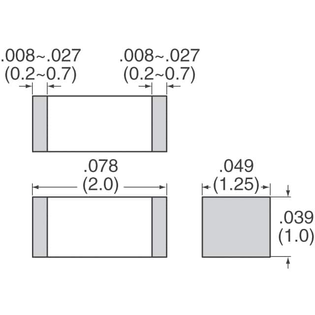 GRM21AR72E102KW01D Murata Electronics  Condensateurs en céramique